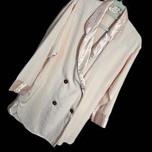Victorias Secret vintage sz small gold label pink satin sleep shirt